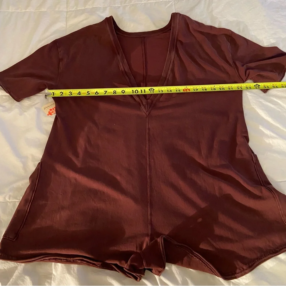 Free People Movement Hot Shot Tee Romper - Picture 1 of 16